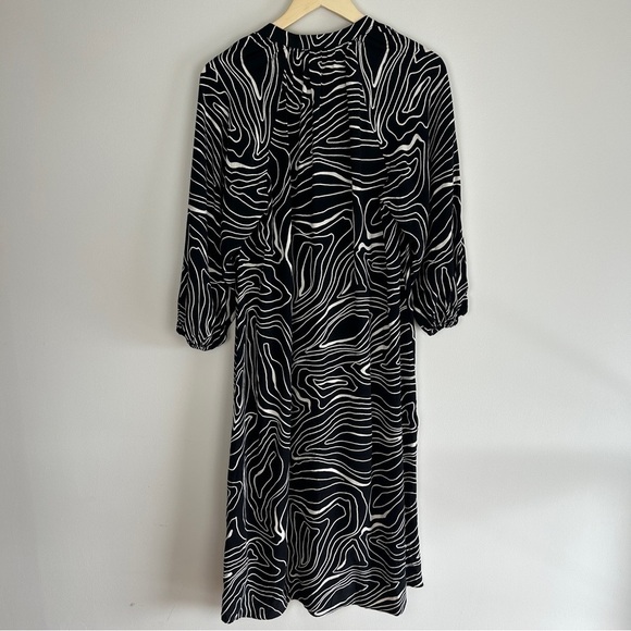 ZARA Printed Button Down Midi Dress - Picture 4 of 7